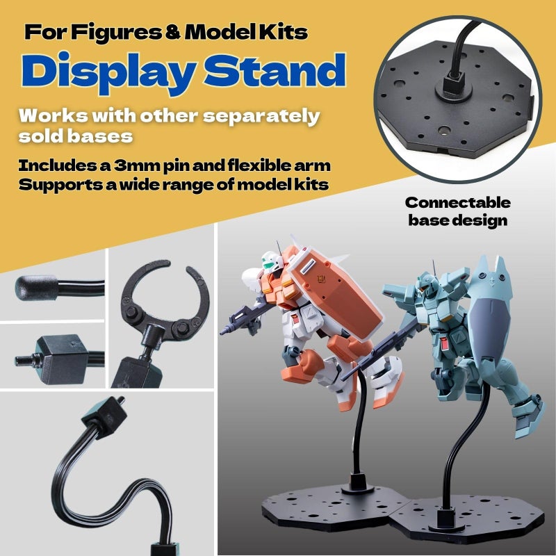 Someie Plastic Model Display Items Set (Catapult Base, Display Stand, Alligator Clips Ã—2) - Image 4
