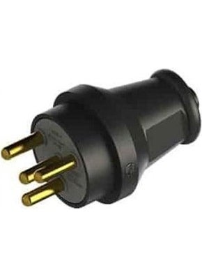 Mutlusan 3X16 Three Phase Grounded Male Plug 