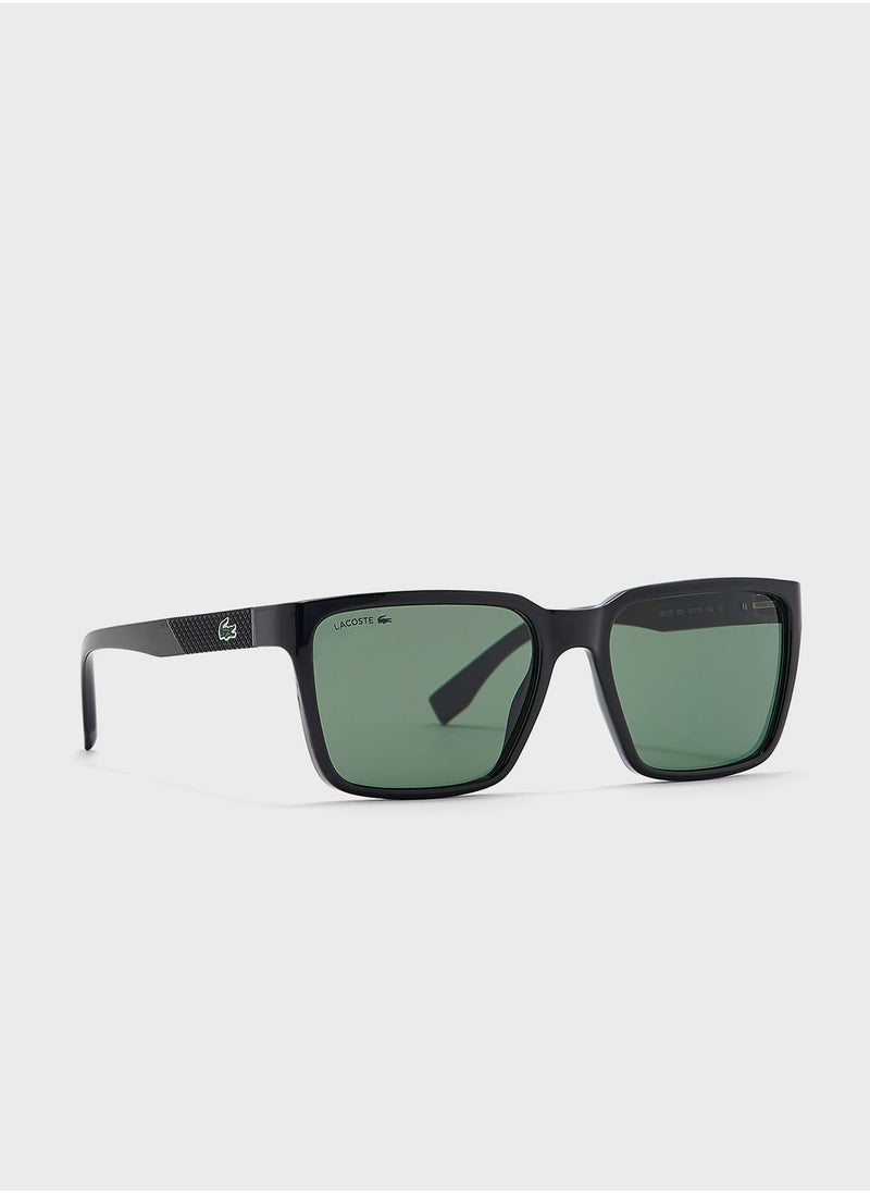 لاكوست - نظارة شمسية بإطار وايفارير طراز L6011S - Image 1