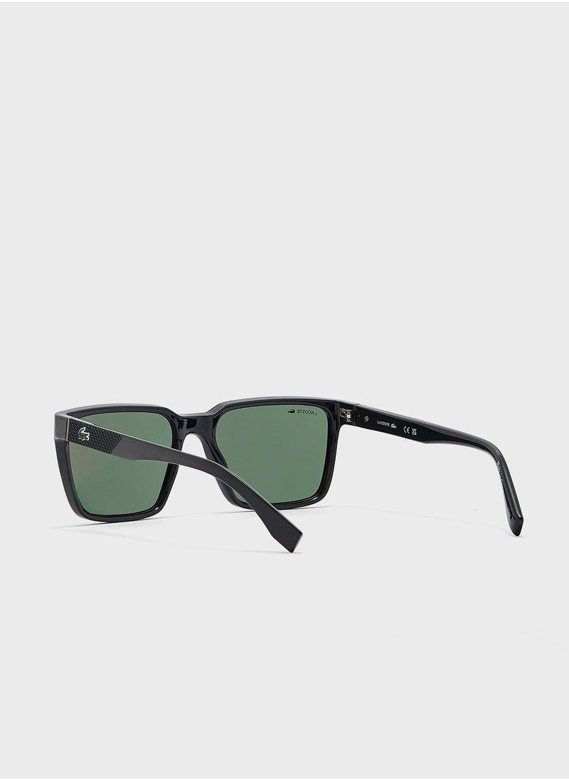 لاكوست - نظارة شمسية بإطار وايفارير طراز L6011S - Image 1