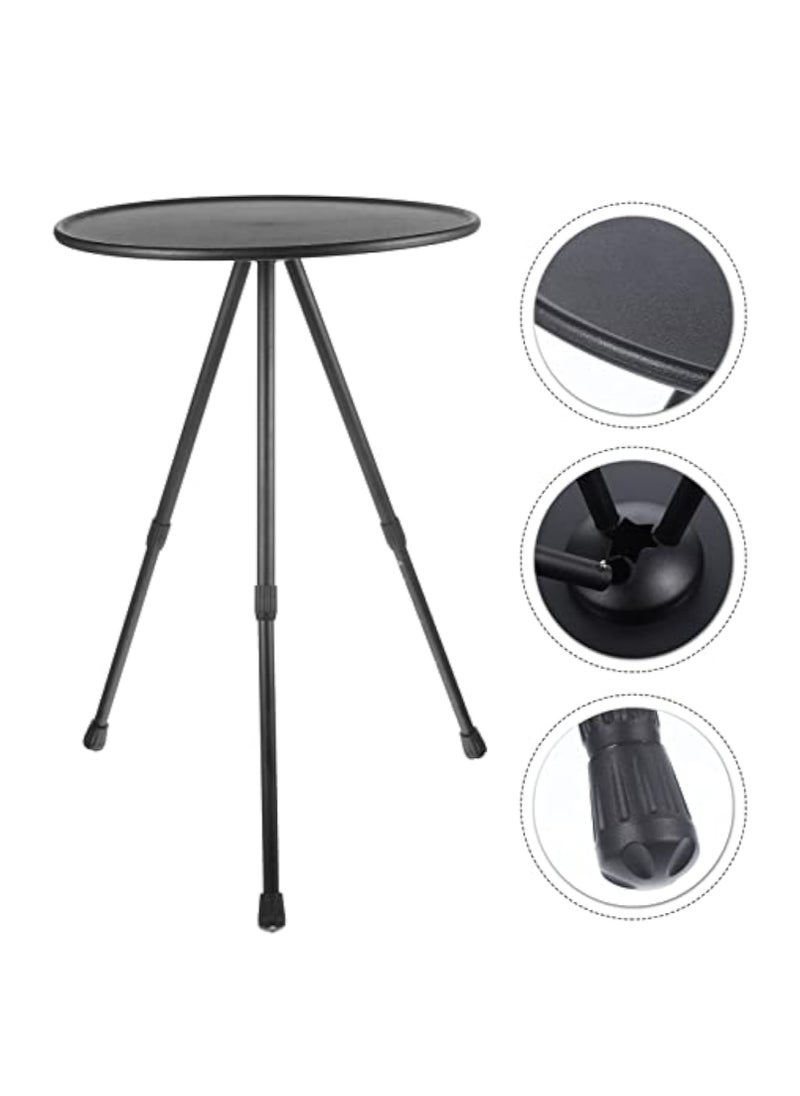 Arabest Aluminum Alloy Folding Small Round Table, Portable Lifting Table, Camping/Camping/Go on Road Trip Equipment, Table Outdoor Supplies  - Image 1