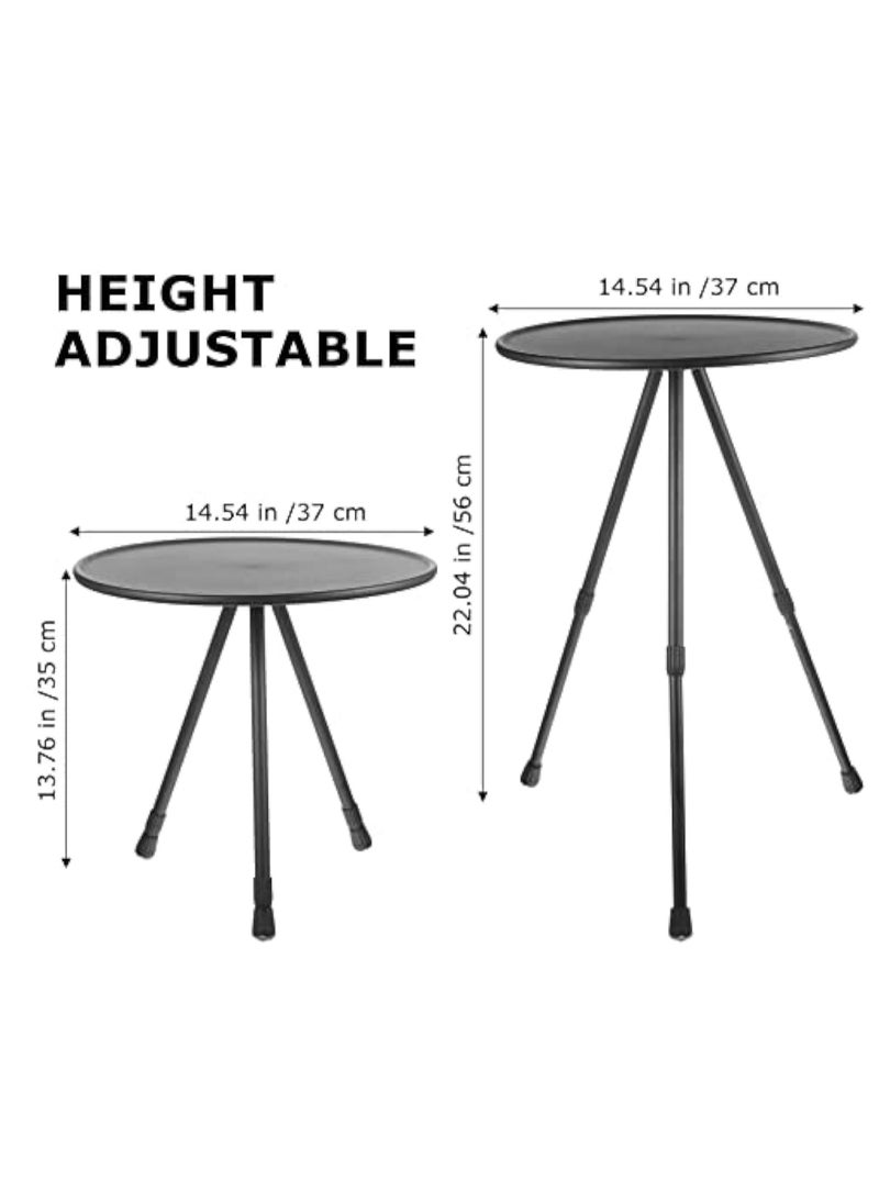 Arabest Aluminum Alloy Folding Small Round Table, Portable Lifting Table, Camping/Camping/Go on Road Trip Equipment, Table Outdoor Supplies  - Image 5