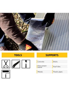 SIKA SIKA - Multiseal, Self-Adhesive tear-resistant sealing tape, Grey, 4 Inches x 9.84 Ft (10 cm x 3 Mtr)  - Image 5
