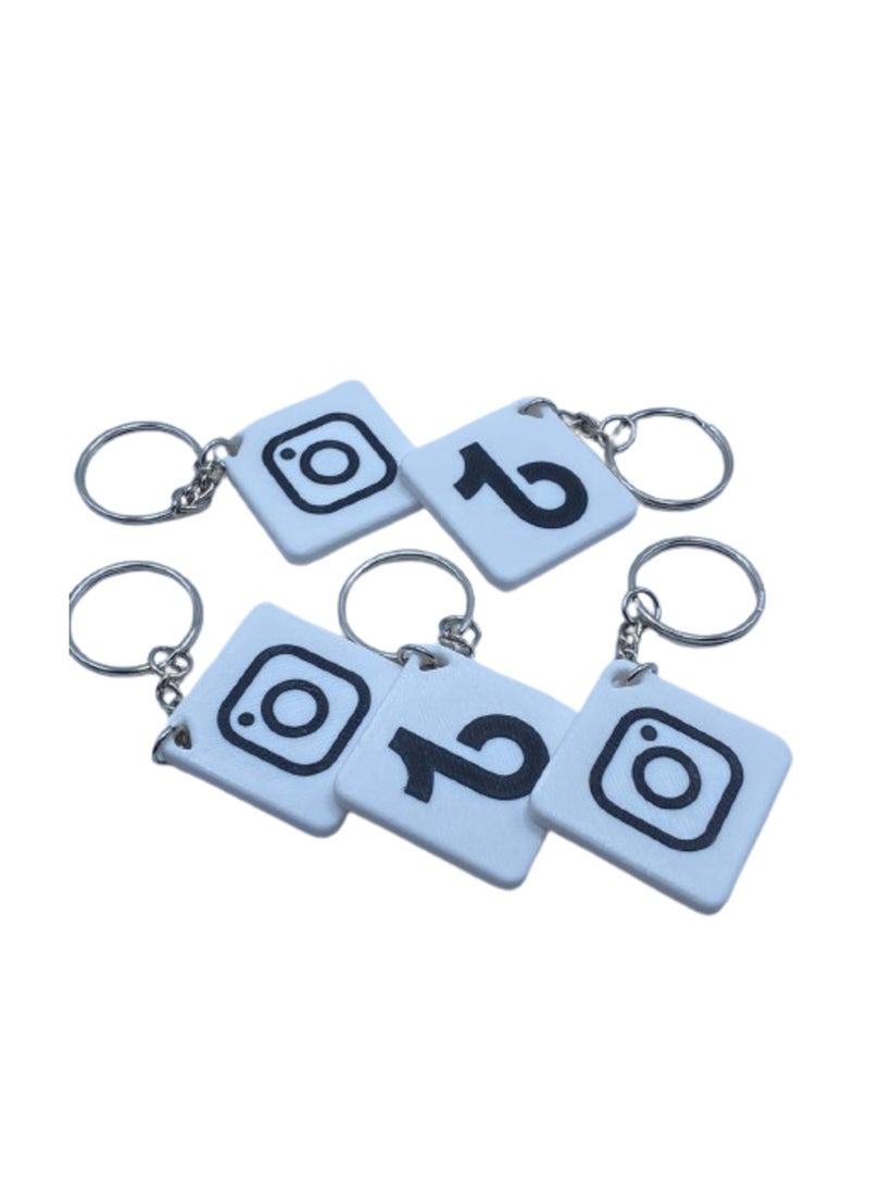 3D Brothers - NFC tag Key Holder with TikTok Logo design and its Programmable Tiktok - Image 1