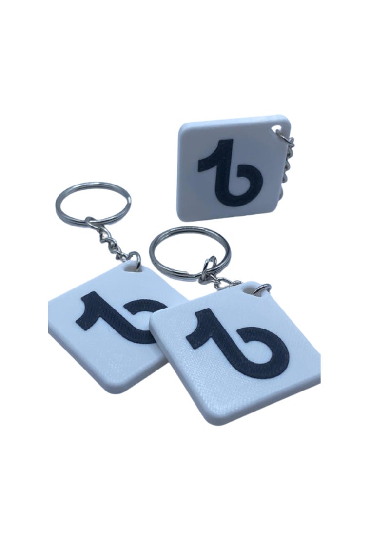 3D Brothers - NFC tag Key Holder with TikTok Logo design and its Programmable Tiktok - Image 1