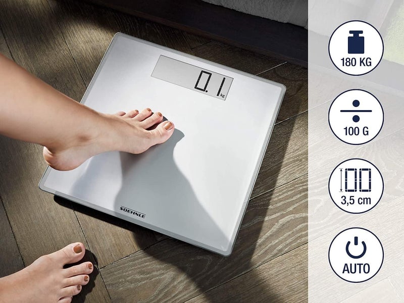 Soehnle Style Sense Comfort 100 Personal Scale | Large LCD Display | Extra Slim Design | 180 kg Capacity - Image 3