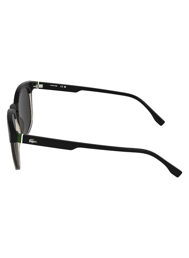 LACOSTE نظارات شمسية لاكوست كاملة الإطار L6073S 5219 (001) أسود/شفاف بلش - Image 4