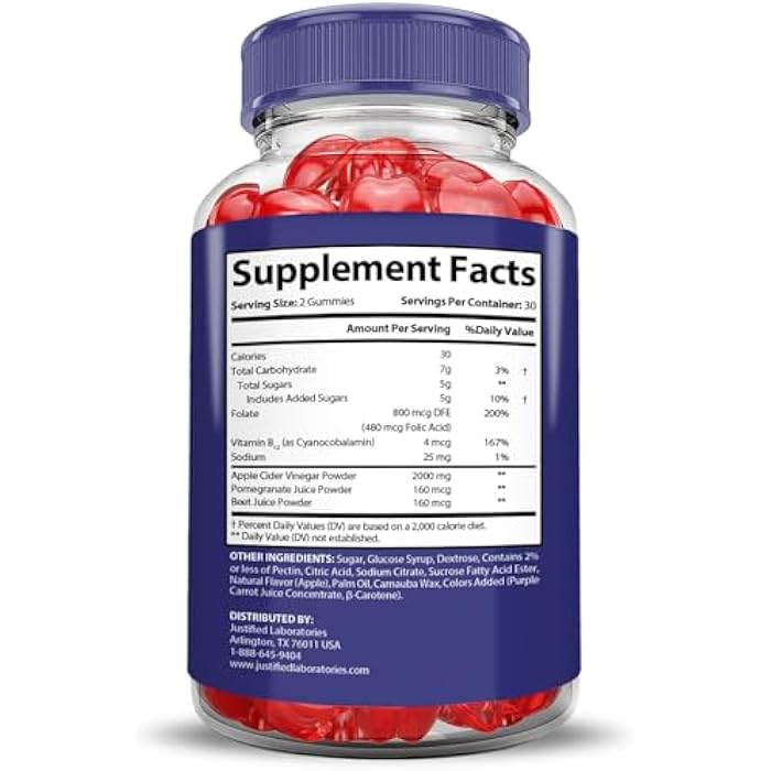 Justified Laboratories (2 Pack Ketosophy Keto ACV Gummies Extreme 2000MG Ketosophy Keto Gummies Advanced Formula Apple Cider Vinegar with Pomegranate Beet Juice Powder B12 Vegan Non GMO 120 Gummys - Image 2