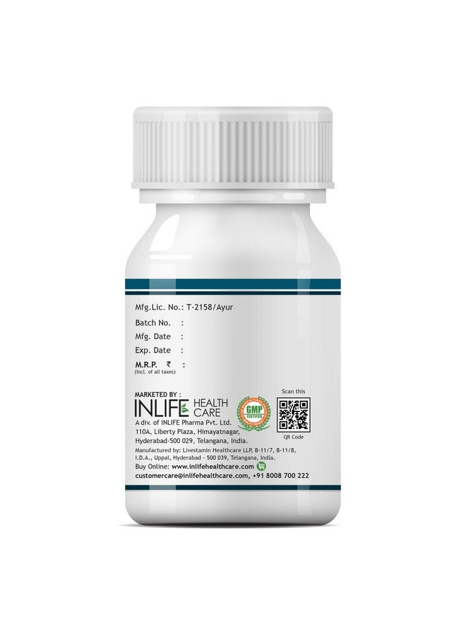 Inlife كبسولات إنلايف براهمي 500 ملغ | مستخلص باكوبا مونييري | باكوسيد 25% | مكمل عشبي أيورفيدي - 60 كبسولة نباتية - Image 3