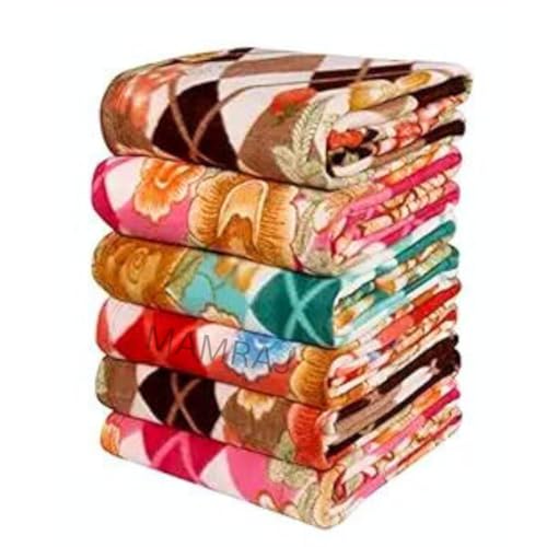 MAMRAJ Stylish Polar Fleece Single Bed AC Fleece Wool Blanket - 58x88 Inch || Skin Friendly || Multicolour || Set of 30 || - Image 2