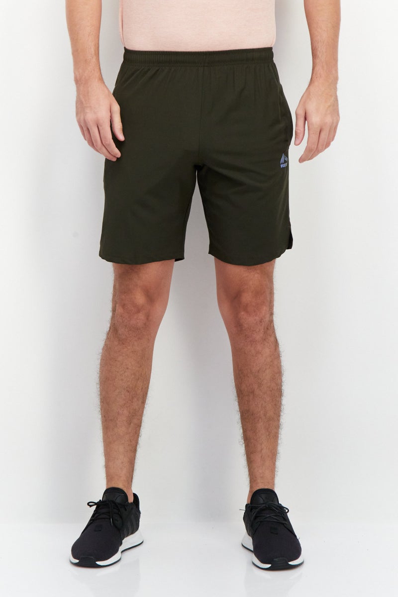 RBX Men Sportswear Fit Training Shorts, Olive  - Image 1