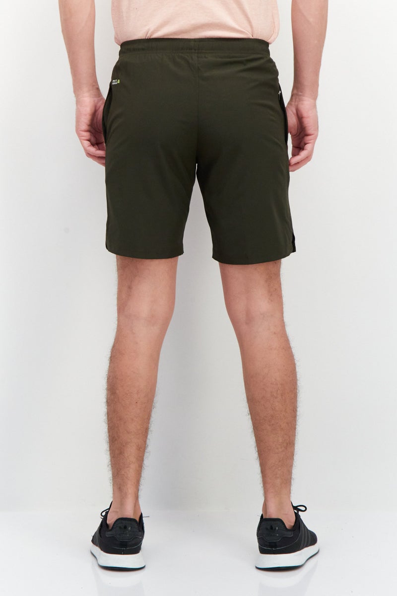 RBX Men Sportswear Fit Training Shorts, Olive  - Image 3