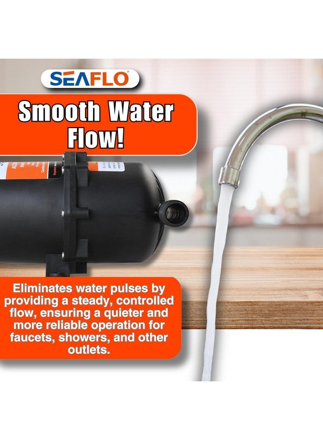 سيفلو مضخة مياه SEAFLO للتحكم في تدفق المياه مع خزان تجميع داخلي - ١٢٥ رطل/بوصة مربعة، ٢٣.٥ أونصة (٠.٧٥ لتر) | يقلل من دورات المضخة ويسهل تدفق المياه للأنظمة البحرية، والمركبات الترفيهية، والأنظمة غير المتصلة بالشبكة - Image 5