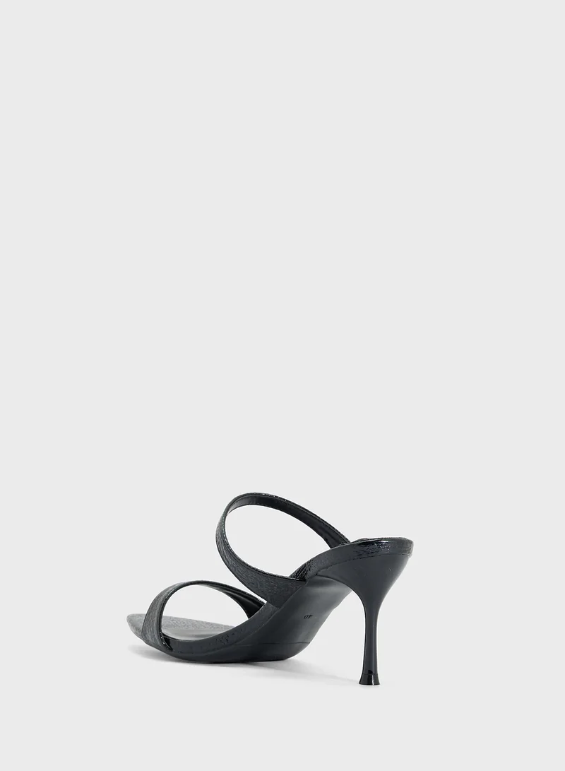 Ginger Pointed Heeled Mule