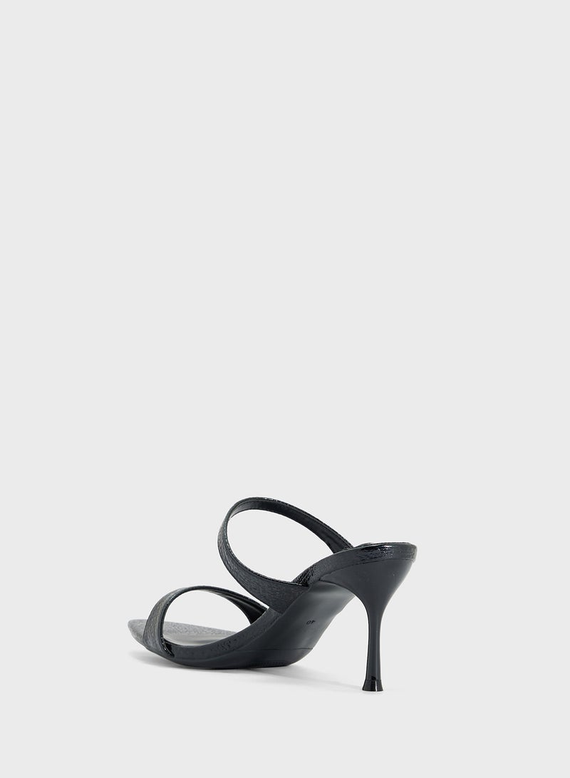 Ginger Pointed Heeled Mule  - Image 3