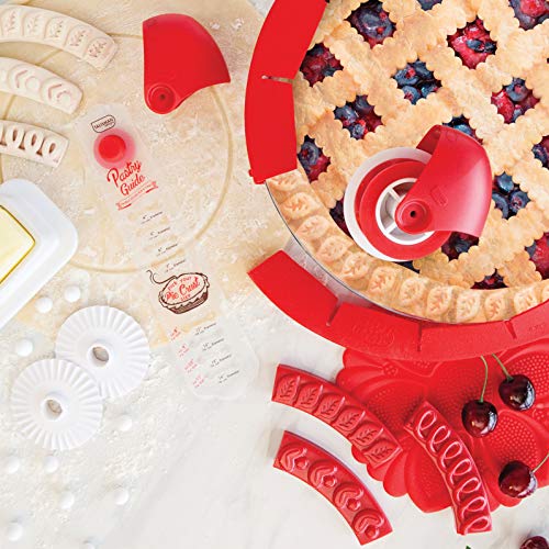 Talisman Designs Pastry Wheel Pie Crust Decorator | Pie Crust Wheel | Pie Crust Decorating Tools | Easy to Use Pastry Wheel | Pie Decorating Tools & Gadgets | Pie Crust Embosser - Image 4