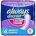 Always Discreet Adult Incontinence Pads for Women Extra Heavy Absorbency Regular Length Postpartum Pads 66 Count - Image 1