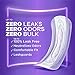 Always Discreet Adult Incontinence Pads for Women Extra Heavy Absorbency Regular Length Postpartum Pads 66 Count - Image 4