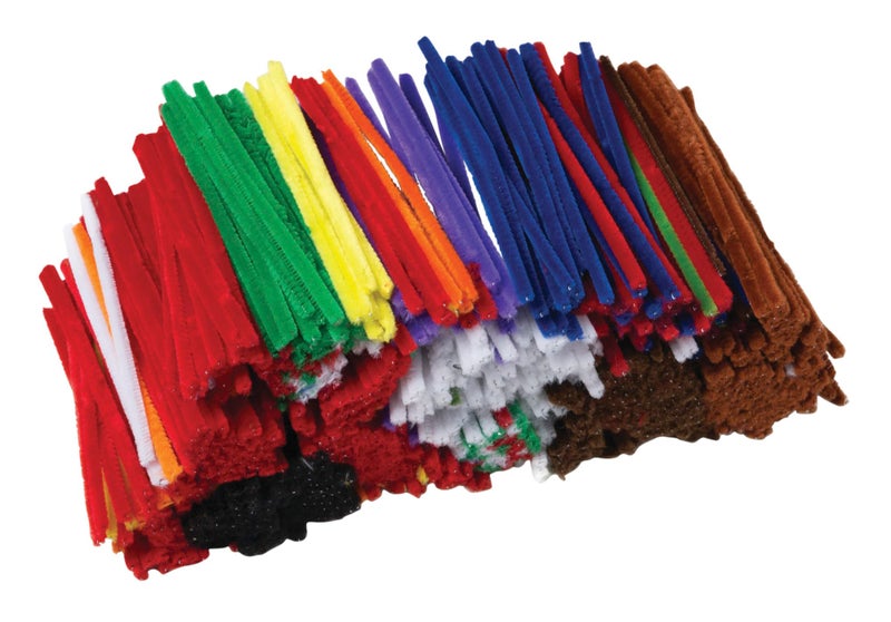Creativity Street Chenille Stems 18 x 6 Inches Assorted Colors Pack of 1000