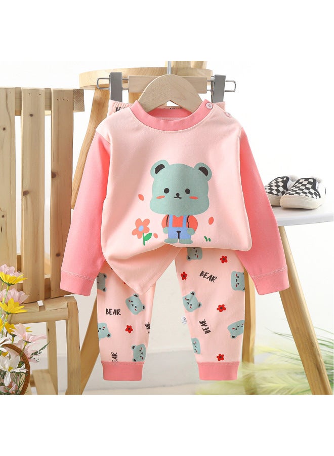 Children's Underwear Suit Cotton Boy's Autumn Clothes Autumn Trousers Baby Clothes Warm Girls' Home Clothes Autumn Clothes Children's Clothing