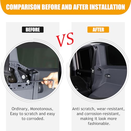 Bekantogy Car Rear Seat Backrest Adjustment Device Compatible with Ineos Grenadier 20202024 Carbon Steel Car Rear Seat Backrest Angle Adjustment Bracket Interior Replacement Accessor - Image 3