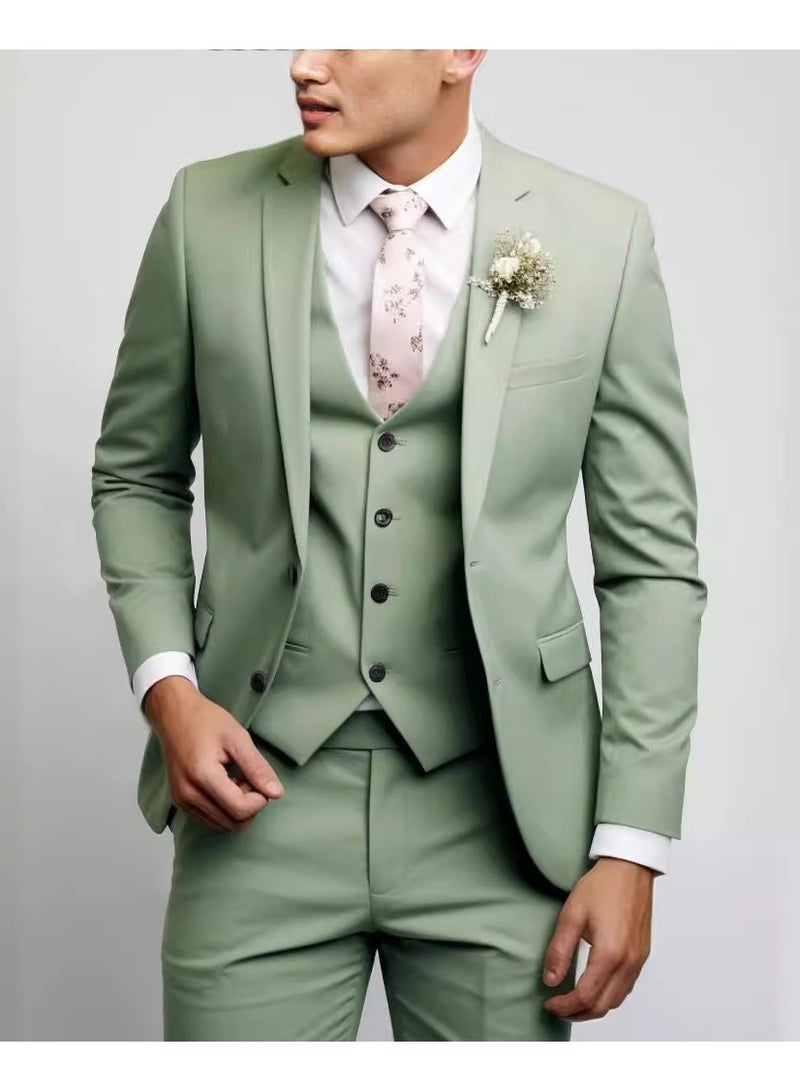 Shougu New Slim Fit Suit Set With Three Pieces - Image 1