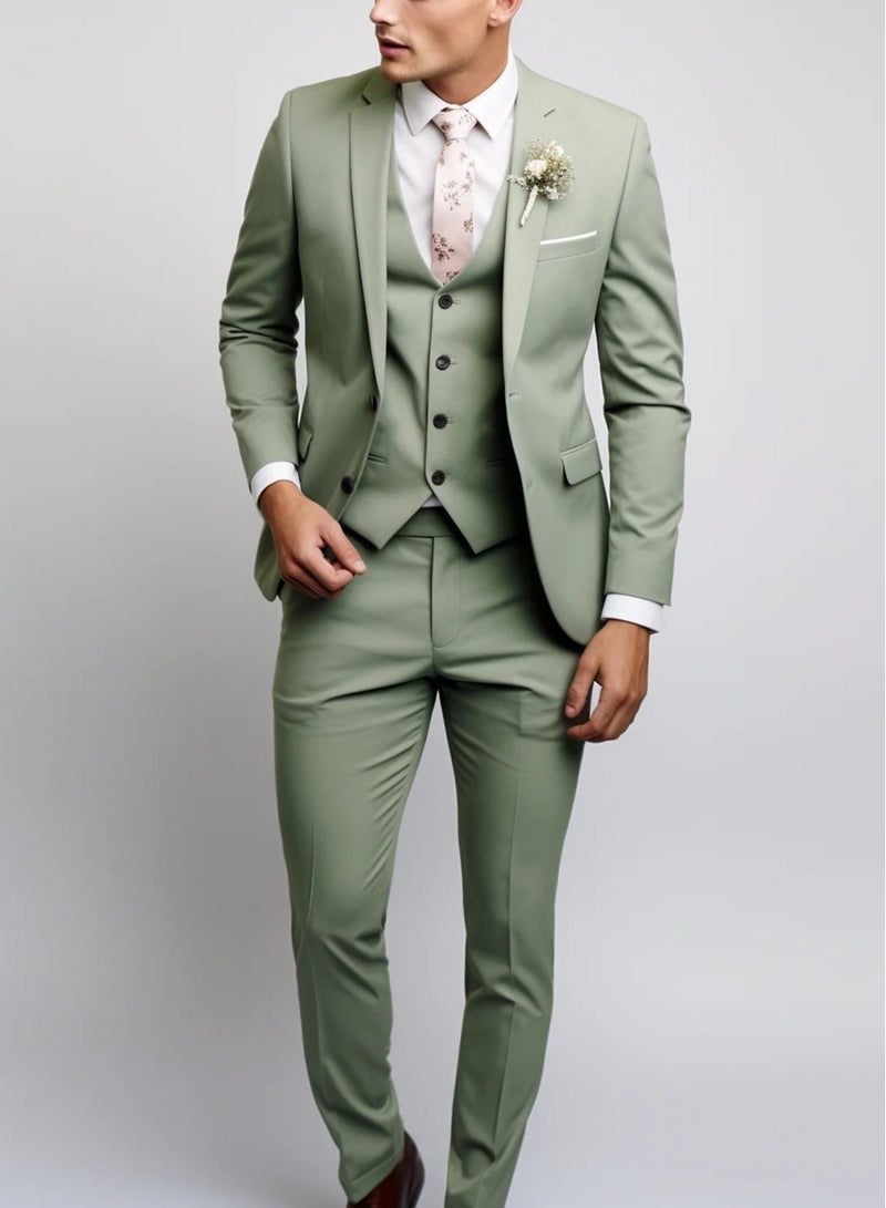 Shougu New Slim Fit Suit Set With Three Pieces - Image 2