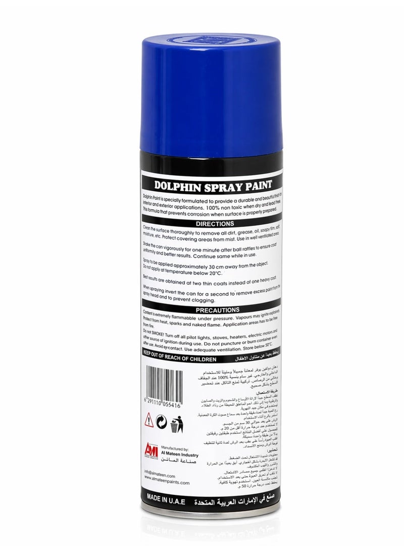 Dolphin Medium Blue Spray Paint Can - Dolphin Brand - Image 2
