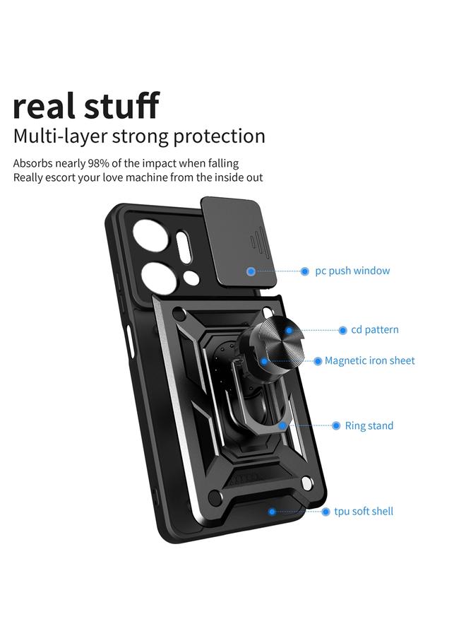 S-TOP Case For Honor X7a 5G Sliding Camera Cover Design TPU+PC Phone Case - Image 3