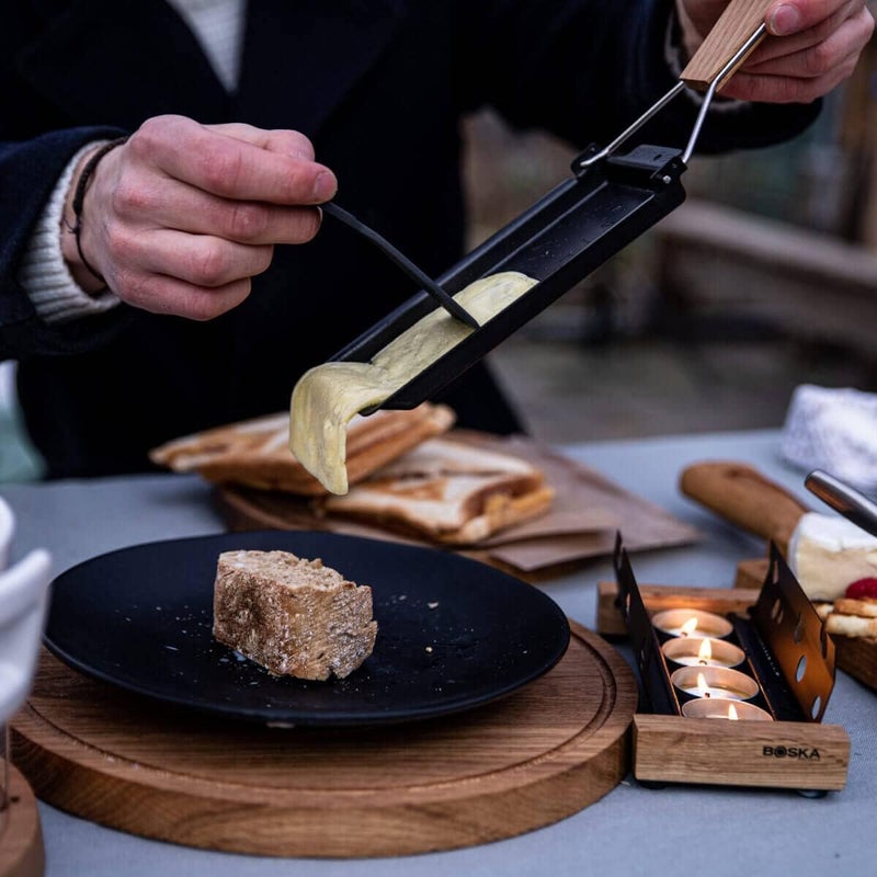 Boska Raclette Grilling Set  Partyclette To Go Set  Suitable for Cheese Meat Fish and Vegetables  Portable NonStick  Dishwasher Safe Wedding Registry Items - Image 2