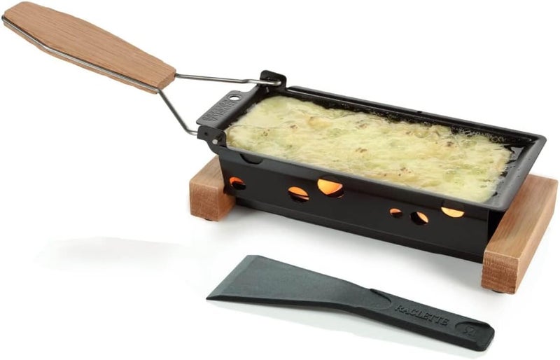 Boska Raclette Grilling Set  Partyclette To Go Set  Suitable for Cheese Meat Fish and Vegetables  Portable NonStick  Dishwasher Safe Wedding Registry Items - Image 1