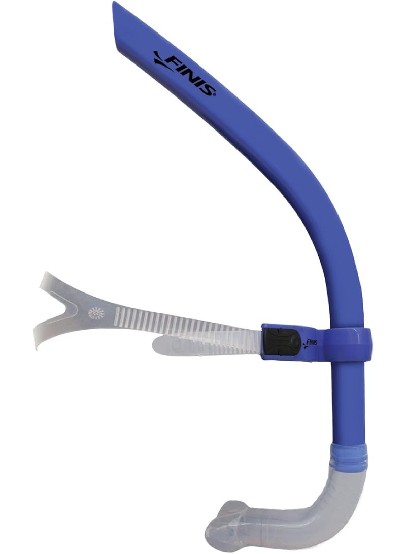 FINIS Glide Center-Mount Swim Snorkel for Adults - Adjustable Fit - Technique & Endurance Training - Ocean Blue - Image 1