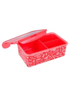 Disney Rectangular Food Container with Removable Compartments 1190 ml Food Box with Spiderman Urban Web BPA Free Leak Proof Lunch Box for Kids  - Image 4