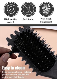 TRENZ Curling Comb, Curly Hair Styling Brush, Hair Styling Brush for Combing and Shaping Curly Hair BLACK  - Image 2