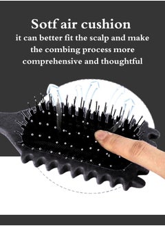 TRENZ Curling Comb, Curly Hair Styling Brush, Hair Styling Brush for Combing and Shaping Curly Hair BLACK  - Image 3