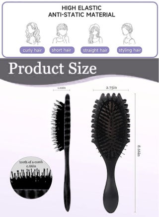 Hair styling and detangling comb - R04 - view 4