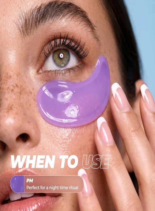 Vitamasques Lavender Retinol Anti Aging Hydrogel Eye Patches for Puffy Eyes and Dark Circles - Under Eye Mask with Collagen Patches for Wrinkles | Korean Skincare Brightening Eye Pads 3 Pack - Image 2
