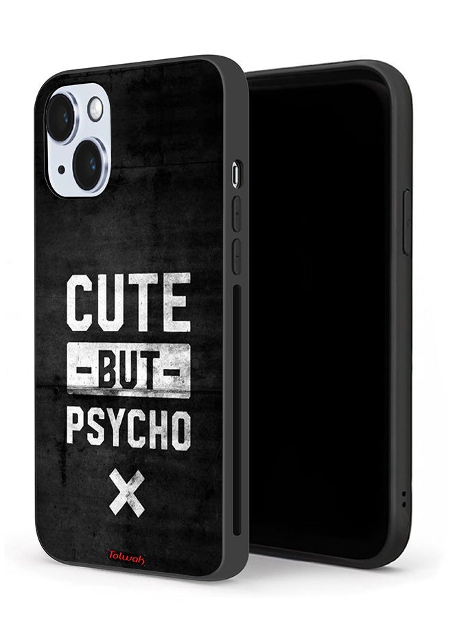 Tolwak Apple iPhone 14 Protective Case Cute But Psycho - Image 1
