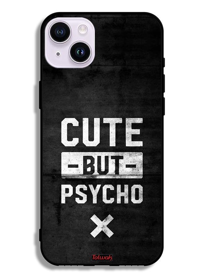 Tolwak Apple iPhone 14 Protective Case Cute But Psycho - Image 2