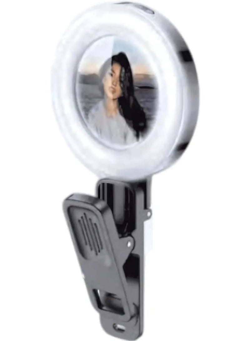 PLOKAMA Small LED ring light for mobile phones with 4 colorful lighting modes - Image 4