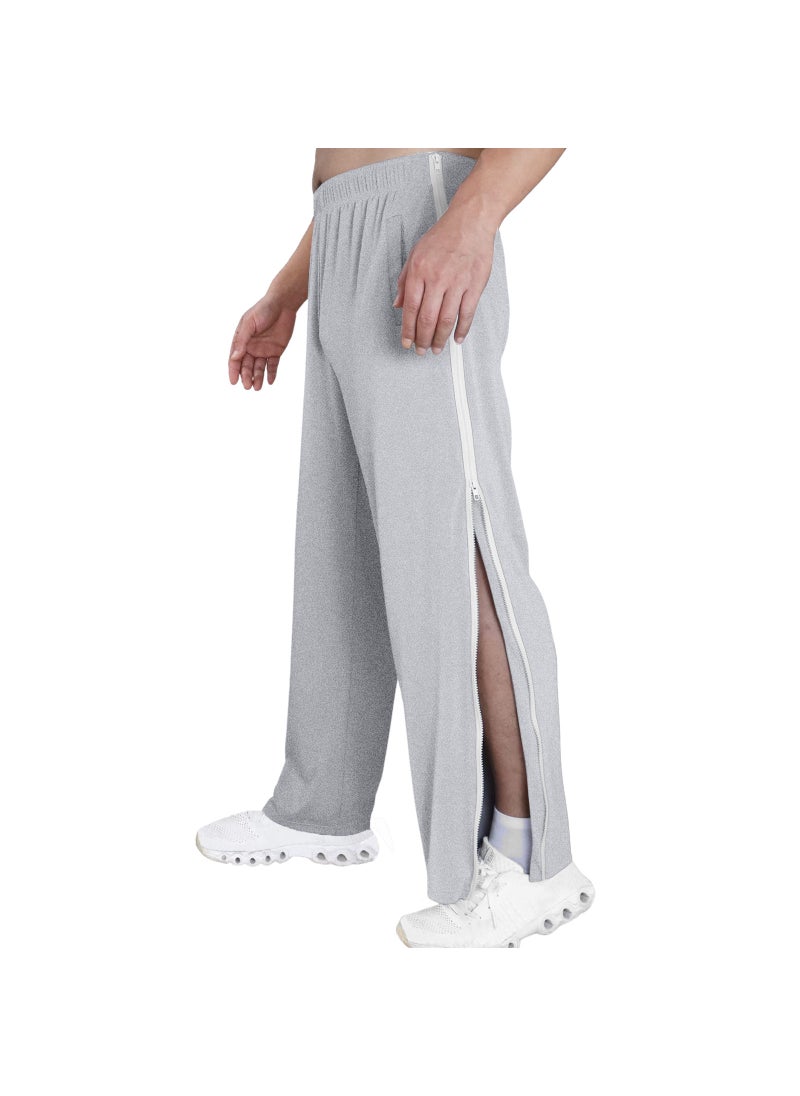 Generic - Mens Trendy Zipper Joggers Loose Fit Training Pants Peacock Blue - Image 1