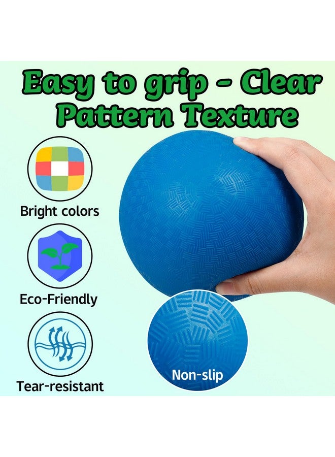 CACASO 24 Pcs Playground Balls,6 Inch Inflatable Dodge Balls,Sport Bouncy Balls with a Hand Pump,Dodgeball Balls for Indoors Outdoors Ball Games,Gym,School,Camps,Picnic - Image 3