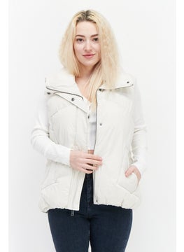 Women Plain Puffer Vest, Cream - pzsku/ZAC60292E268691A08E87Z/45/_/1724350965/3bb1a3fe-eba3-4404-9482-9b209b43835c