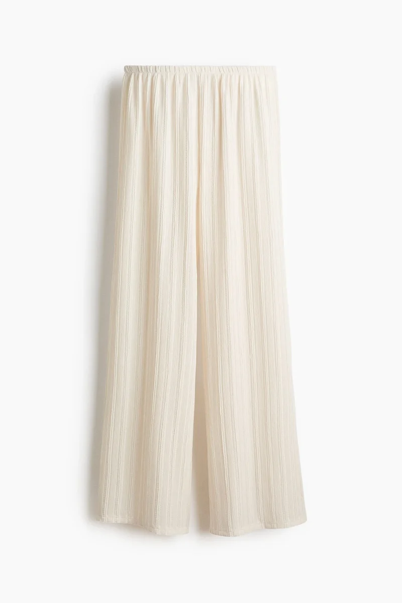 H&M Crinkled pull-on trousers