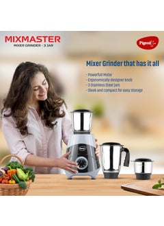 pigeon Pigeon by Stovekraft Mix Master Mixer Grinder for Kitchen | 500 Watts | 3 MultiPurpose Jars for Juicing | Chutney Making | Dry Grinding | Wet Grinding | Mincing | Blender|Mixer | 2Year Warranty  - Image 5