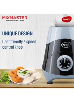 pigeon Pigeon by Stovekraft Mix Master Mixer Grinder for Kitchen | 500 Watts | 3 MultiPurpose Jars for Juicing | Chutney Making | Dry Grinding | Wet Grinding | Mincing | Blender|Mixer | 2Year Warranty  - Image 3
