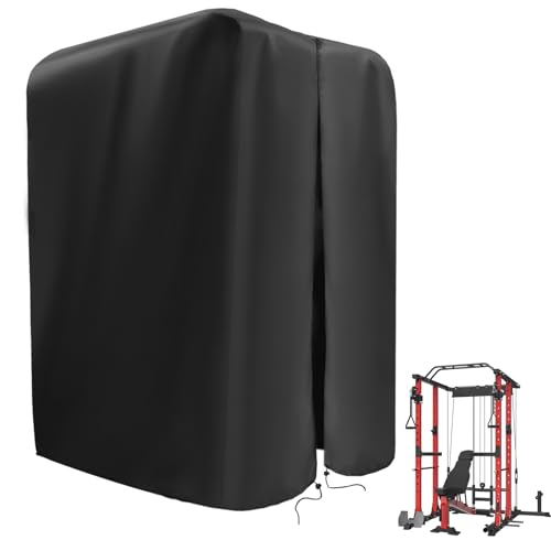 Guisong Gym Rack Cover with Waterproof Zipper, Protective Covers for Squat Racks or Weight Lifting Rack or Home Workout Equipment-Indoor or Outdoor-47"W x 69"D x 84"H - Image 1