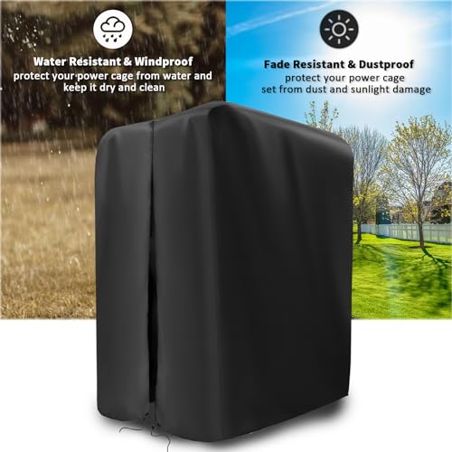 Guisong Gym Rack Cover with Waterproof Zipper, Protective Covers for Squat Racks or Weight Lifting Rack or Home Workout Equipment-Indoor or Outdoor-47"W x 69"D x 84"H - Image 5