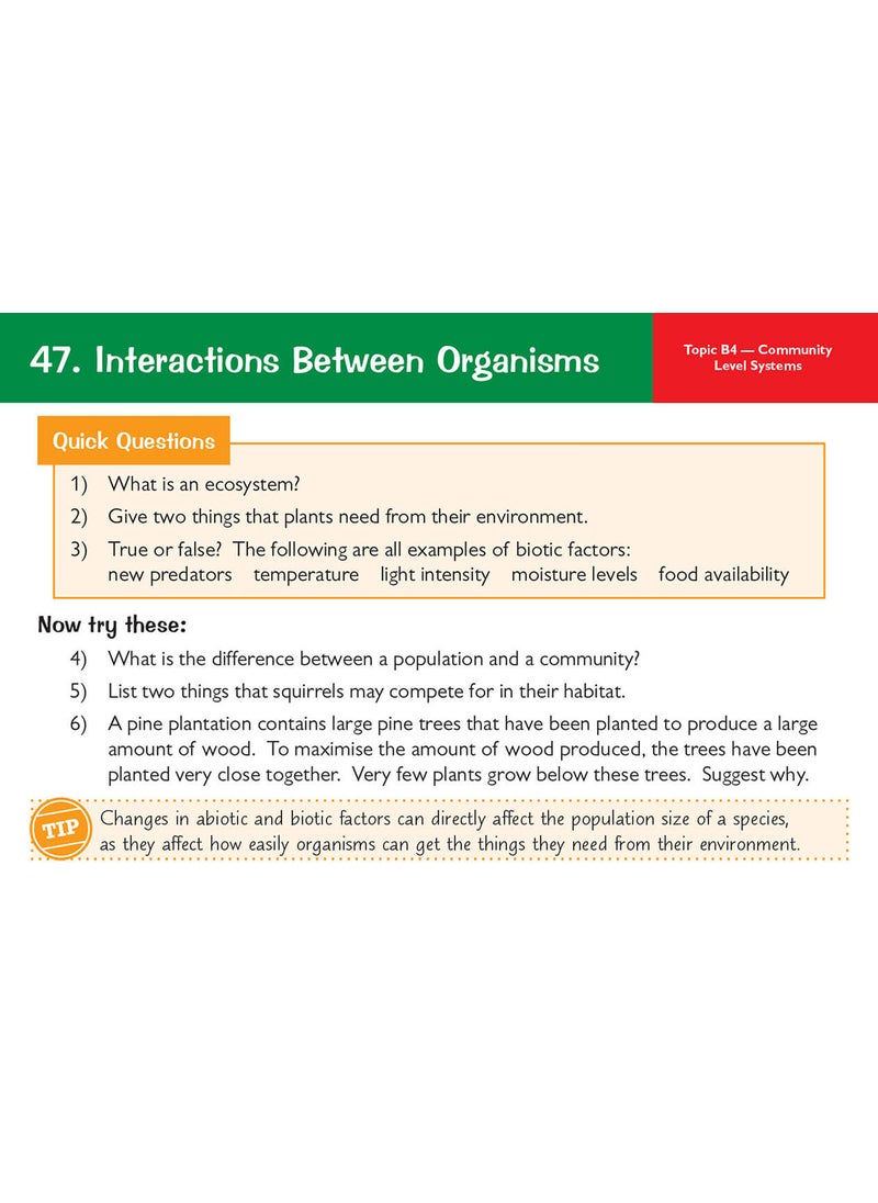 null - GCSE Biology OCR Gateway Revision Question Cards - Image 1