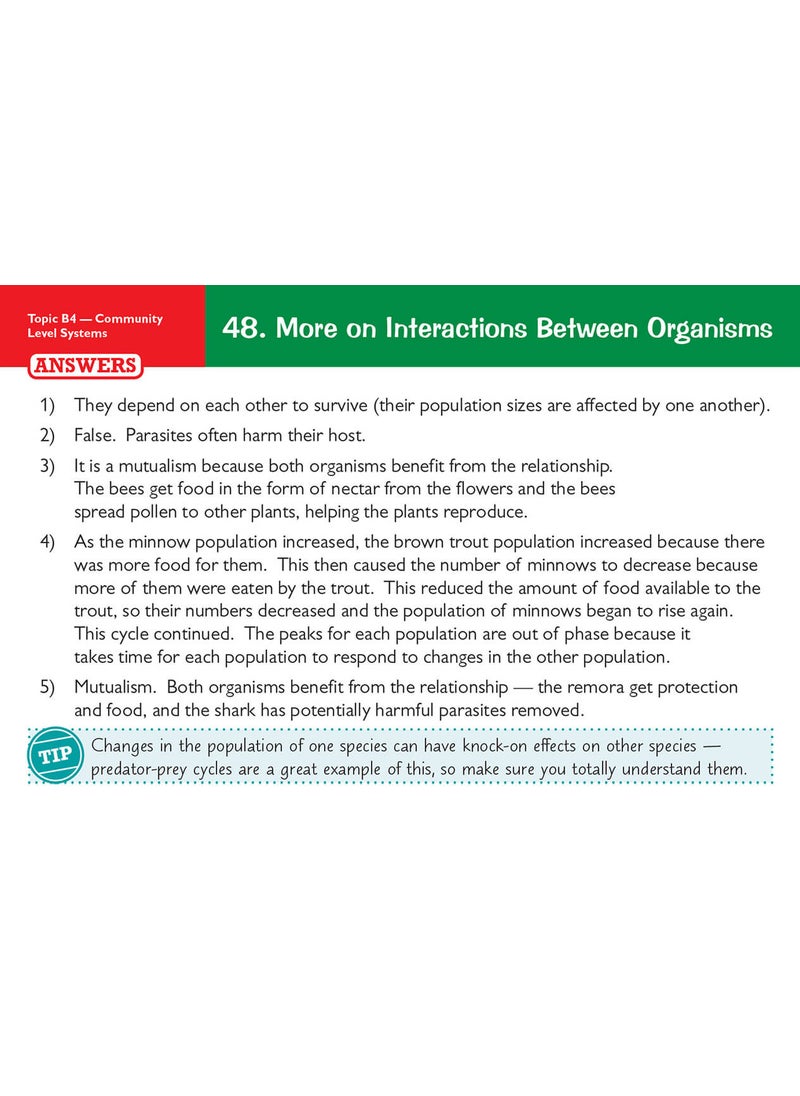 null - GCSE Biology OCR Gateway Revision Question Cards - Image 1